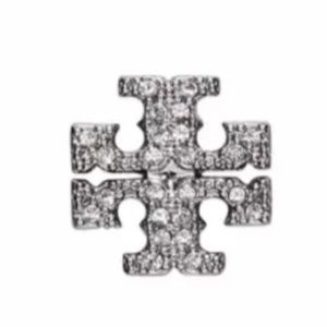 ISO single Tory Burch crystal logo stud!
